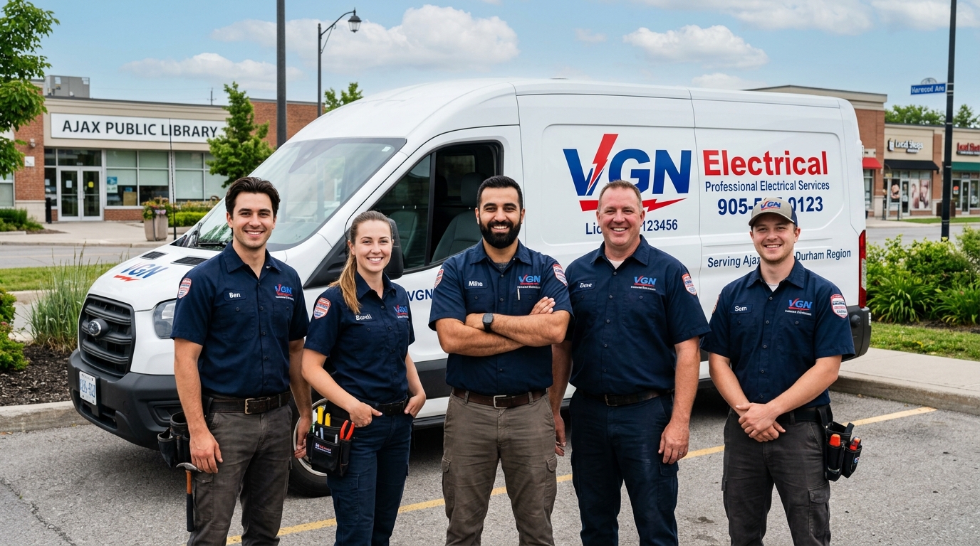 Brock City Electric team of licensed master electricians in Pickering Ontario